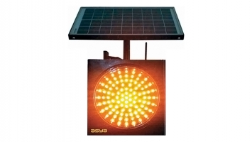 12-Inch (300 mm) RF Wireless Synchronized Solar LED Flasher