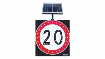 Solar LED Speed Limit Sign