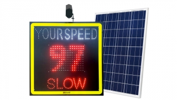 Solar Radar Speed Sign