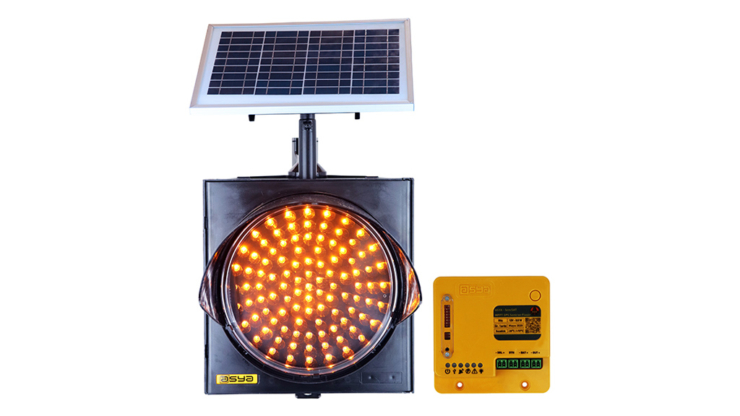 12-Inch (300 mm) GPS Synchronized Solar LED Flasher