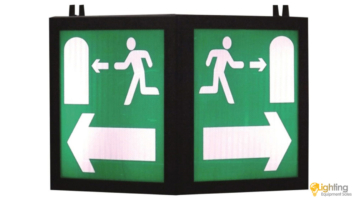LED Surface Illuminated Emergency Exit Tunnel Sign